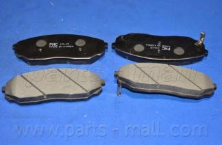 Комплект тормозных колодок, дисковый тормоз PARTS-MALL