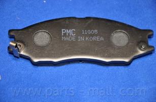 Комплект тормозных колодок, дисковый тормоз PARTS-MALL