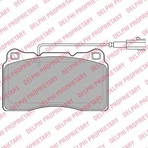 Комплект тормозных колодок, дисковый тормоз DELPHI