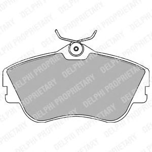 Комплект тормозных колодок, дисковый тормоз DELPHI LP918