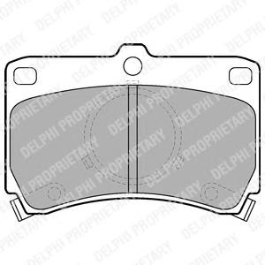 Комплект тормозных колодок, дисковый тормоз DELPHI LP531