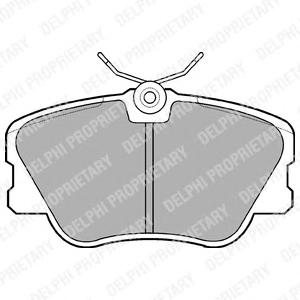 Комплект тормозных колодок, дисковый тормоз DELPHI