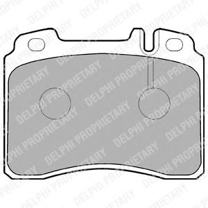 Комплект тормозных колодок, дисковый тормоз DELPHI LP929
