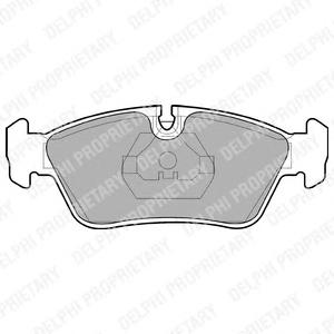 Комплект тормозных колодок, дисковый тормоз DELPHI