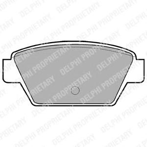 Комплект тормозных колодок, дисковый тормоз DELPHI