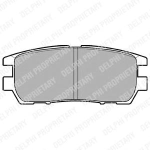 Комплект тормозных колодок, дисковый тормоз DELPHI LP954