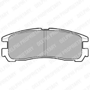 Комплект тормозных колодок, дисковый тормоз DELPHI