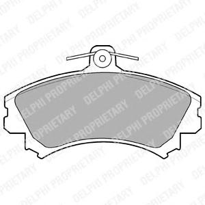 Комплект тормозных колодок, дисковый тормоз DELPHI LP993