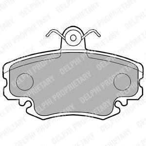 Комплект тормозных колодок, дисковый тормоз DELPHI