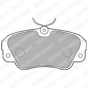 Комплект тормозных колодок, дисковый тормоз DELPHI