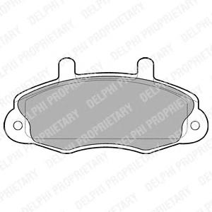 Комплект тормозных колодок, дисковый тормоз DELPHI