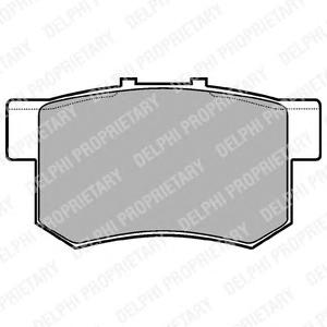 Комплект тормозных колодок, дисковый тормоз DELPHI