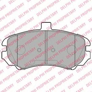 Комплект тормозных колодок, дисковый тормоз DELPHI