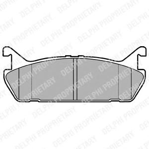 Комплект тормозных колодок, дисковый тормоз DELPHI