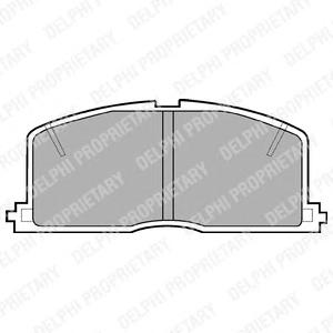Комплект тормозных колодок, дисковый тормоз DELPHI
