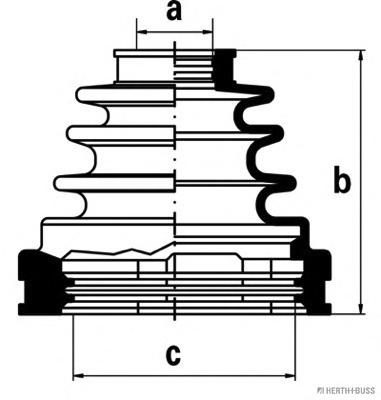 Комплект пылника, приводной вал HERTH+BUSS JAKOPARTS