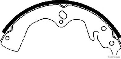 Комплект тормозных колодок HERTH+BUSS JAKOPARTS