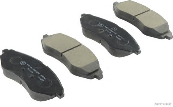 Комплект тормозных колодок, дисковый тормоз HERTH+BUSS JAKOPARTS