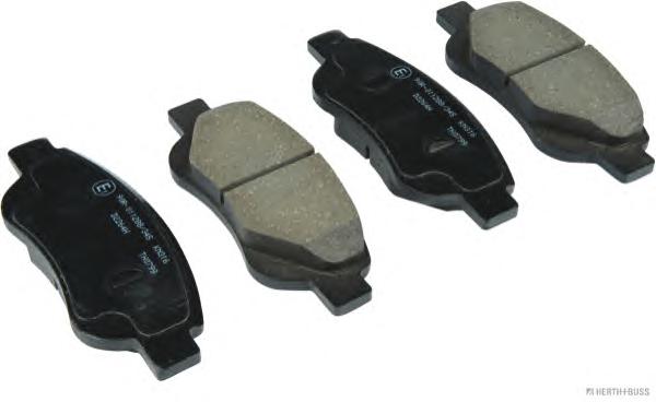 Комплект тормозных колодок, дисковый тормоз HERTH+BUSS JAKOPARTS