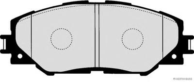 Комплект тормозных колодок, дисковый тормоз HERTH+BUSS JAKOPARTS