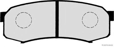 Комплект тормозных колодок, дисковый тормоз HERTH+BUSS JAKOPARTS