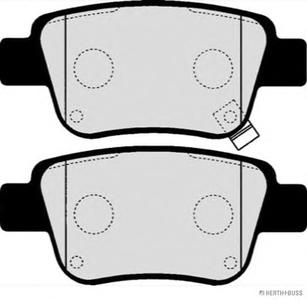 Комплект тормозных колодок, дисковый тормоз HERTH+BUSS JAKOPARTS