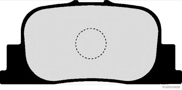 Комплект тормозных колодок, дисковый тормоз HERTH+BUSS JAKOPARTS