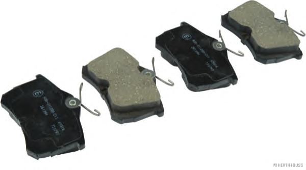 Комплект тормозных колодок, дисковый тормоз HERTH+BUSS JAKOPARTS