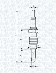 Свеча накаливания MAGNETI MARELLI UX21A