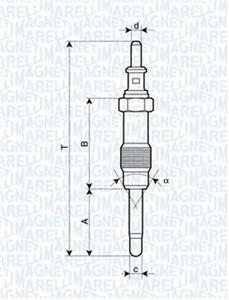 Свеча накаливания MAGNETI MARELLI UX23A