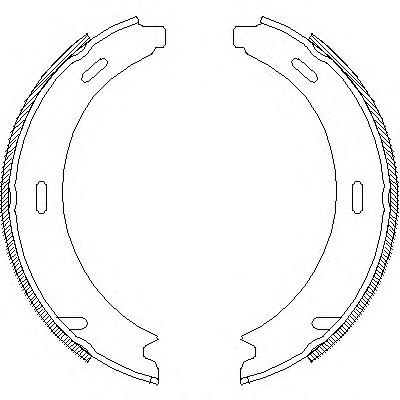 Комплект тормозных колодок, стояночная тормозная система REMSA