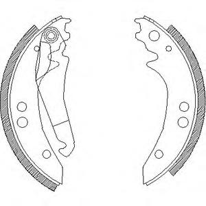 Комплект тормозных колодок REMSA 4136.00