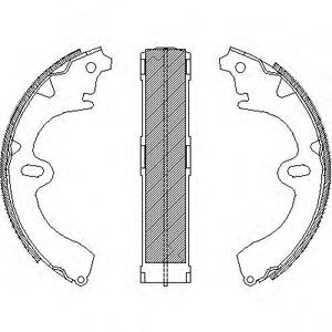 Комплект тормозных колодок REMSA 4345.00