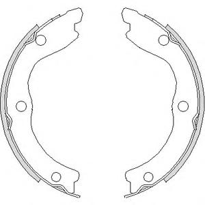 Комплект тормозных колодок, стояночная тормозная система REMSA 4736.00