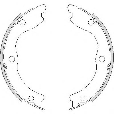 Комплект тормозных колодок, стояночная тормозная система REMSA