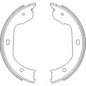 Комплект тормозных колодок, стояночная тормозная система REMSA 4740.00