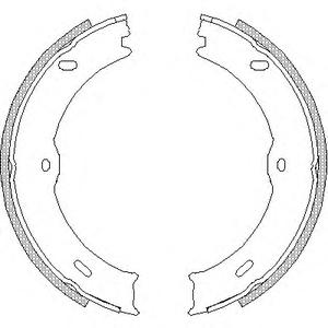 Комплект тормозных колодок, стояночная тормозная система REMSA 4746.00