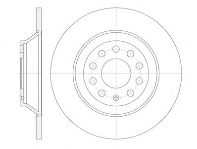 Тормозной диск REMSA 6969.00