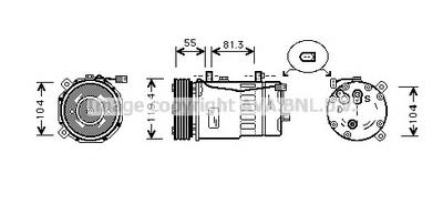 Компрессор, кондиционер AVA QUALITY COOLING AIAK003