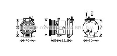 Компрессор, кондиционер AVA QUALITY COOLING DWAK071