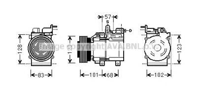 Компрессор, кондиционер AVA QUALITY COOLING HYAK123