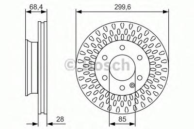Тормозной диск BOSCH 0986479R78