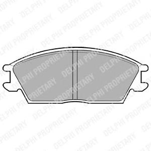 Комплект тормозных колодок, дисковый тормоз DELPHI LP704