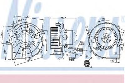Вентилятор салона NISSENS 87080