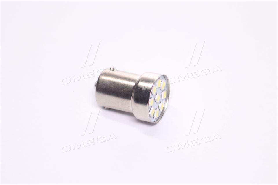 Лампа led указателей поворотов и стоп-сигналов 12v r5w ba15s 9smd white<tempest> TEMPEST