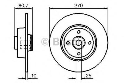 Тормозной диск BOSCH 0986479274
