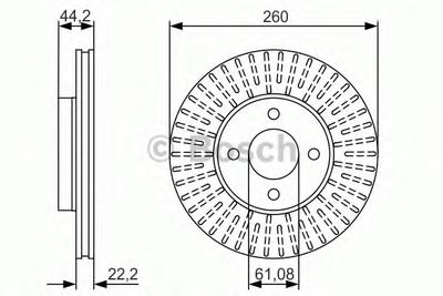 Тормозной диск BOSCH 0986479090