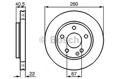 Тормозной диск BOSCH 0986478875