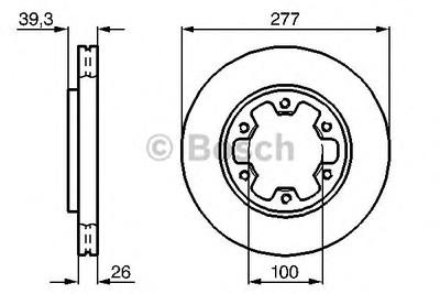 Тормозной диск BOSCH 0986478532