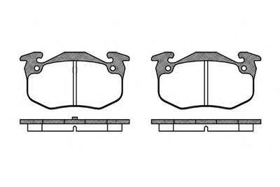 Комплект тормозных колодок, дисковый тормоз REMSA 0144.50